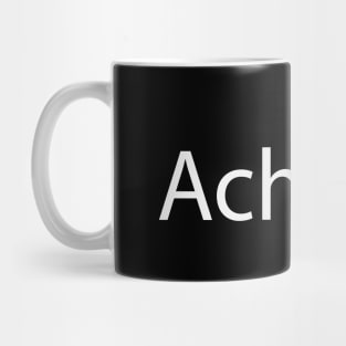 Achieve artistic text design Mug